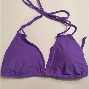 Purple Triangle Bikini Top